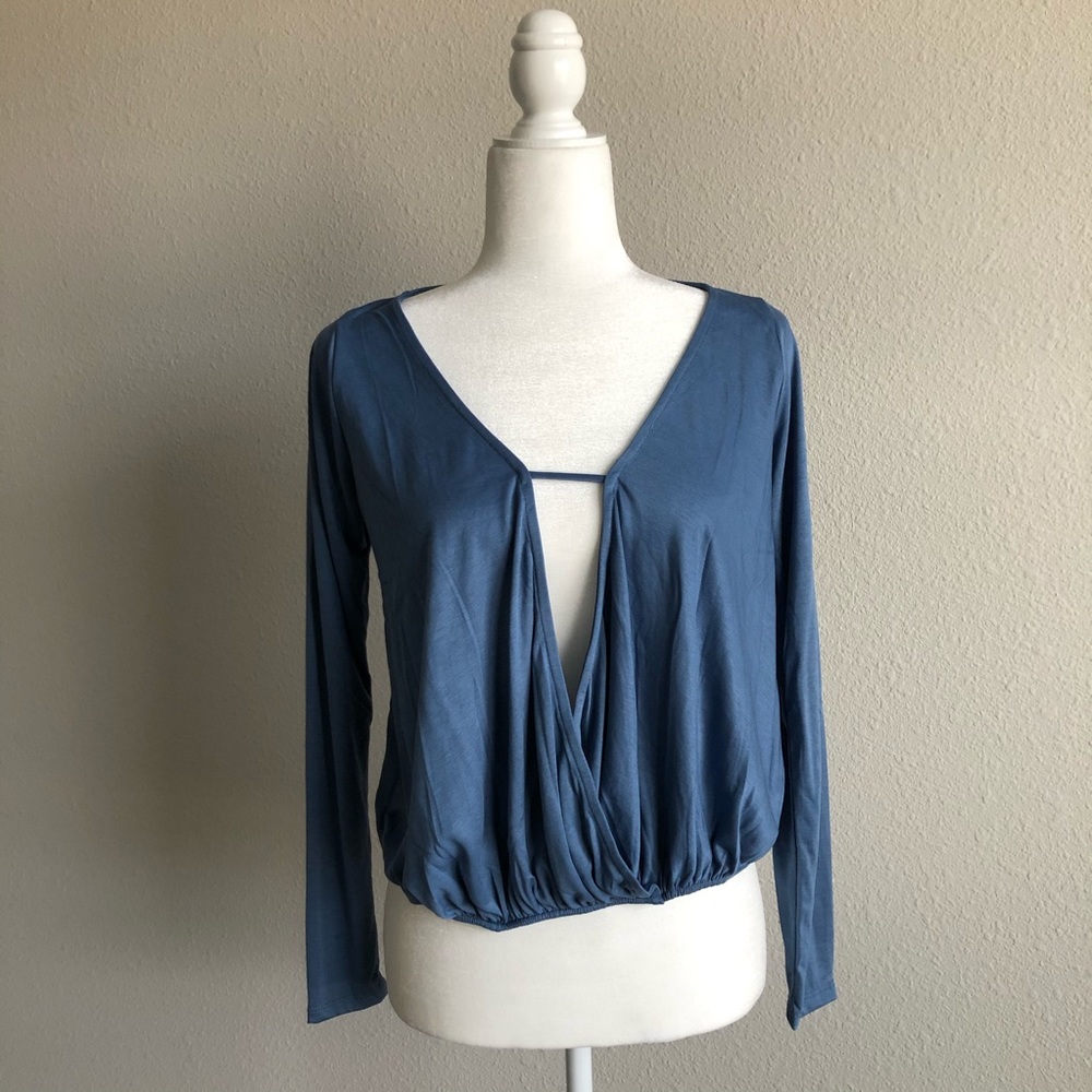 Blue Crop Top